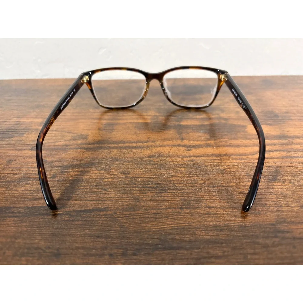 Coach HC 6129F Eyeglasses Black Tortoise Rectangle Frames 54-16-140 HC6129F